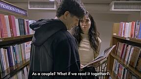 did he really pound petite librarian doggy rough till she moans?