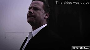 Tied Up Redhead Begs for Big Cock Deepthroat and Fuck