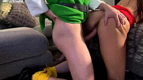 hey aaliyah yasmina snag naughty elf stealing gifts huh