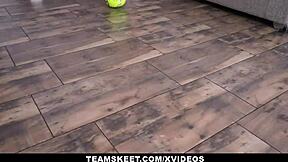 athletic latina kimberly rey oiled spandex braces fucked hard oye loca