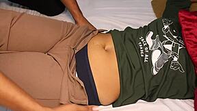 Seductive Indian bhabi seduces young teen muse for creampie anal fisting orgy