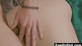 stepdaughter deepthroats daddy fast then takes doggy in 3some pov 😍