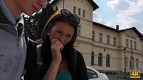 i couldn't resist paying this hot tourist for stranger sex fun