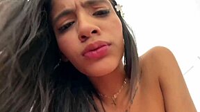 petite brunette latina teen 18+ exhausted from hardcore pov cowgirl deepthroat doggystyle ride