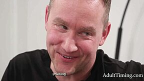 Step-mom gags teen les on huge cock