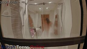 your neighbor's wet pussy flashes in steamy shower