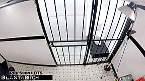 Doctor choke Kalani Luana's belly with cum backstage?