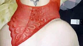 blonde stepmommy in lingerie begs stepson fuck her wet pussy on big dick