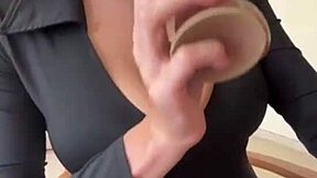 Heart pounding as neighbor reveals big milky tits for eager nipple licking