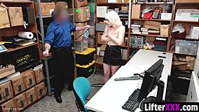 she's got piercings tattoos thinks she's tough - caught shoplifting punished hard lifterxxx!!