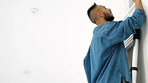 Naughty katie kush takes repairman's cock deep in ass no strings