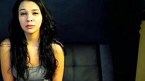 Petite Brunette Coed Sabrina's Wet Pussy Doggystyle Cum Facial