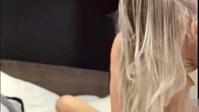Skinny tinder slut rides and deepthroats cock nonstop swallowing cum