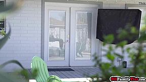 Bisexual Stepsisters Moan Wild on Stepbro's Big Cock FFM Threesome!