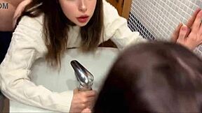 boss fucked me hard in bathroom 😩💦 cumshot everywhere 🥵