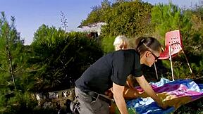 Xavi trains hard then takes businessman cock deep