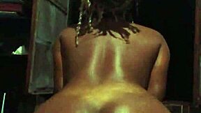 ebony teen beauty's fat curvy ass bounces wildly on massive white cock pov interracial