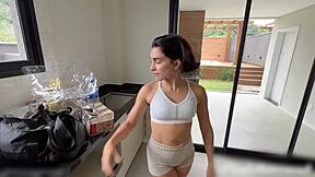 hey delivery guy check my perfect ass seduction in lingerie