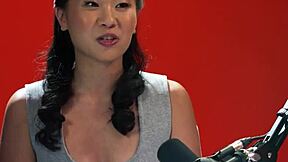 Big ass Asian Kimmy Kimm masturbates her tight pussy hard