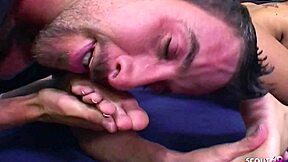 fit light brown teen fucked raw no condom then foot cumshots 🦵💦🍆🔥