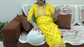 Indian stepmom, chudwa mujhe! Step son dirty talk love.