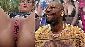 thicc nerdy zelda's bald pussy licked creampied oozing cum ai tendril fuck