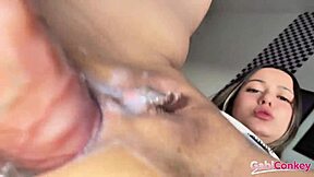 brazilian girl next door begs for anal creampie in her tight ass