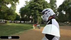 stormtrooper tempts sexy spanish zoe doll on star wars day