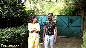 Naughty Indian girlfriend's first romantic date turns into rough boyfriend pounding