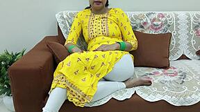 Indian stepmom, chudwa mujhe! Step son dirty talk love.