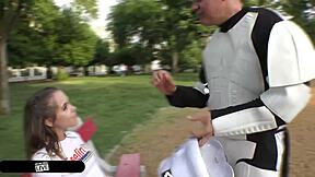 stormtrooper tempts sexy spanish zoe doll on star wars day