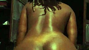 ebony teen beauty's fat curvy ass bounces wildly on massive white cock pov interracial