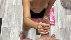 come lick these balls then suck my throbbing dick