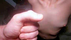 Deep Wet Throat Gagging Petite Redhead's Monster Cock Cum Blast