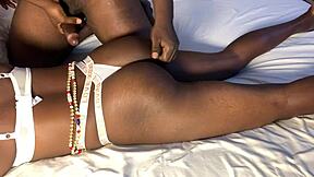 Nigerian guy pounds slim African teen pussy rough!