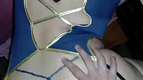 Curvy Flight Attendant's Huge Ass Fucked Hard Secretly