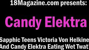 Sapphic Teens Victoria Von Helkine And Candy Elektra Devour Wet Twats