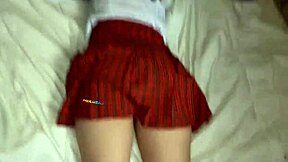 red mini skirt college girl fucked hard by best friend homemade
