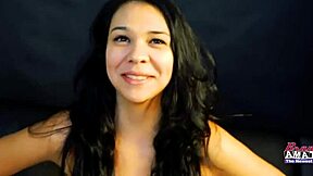 BRUNETTE COED SABRINA FUCKED DOGGY SWALLOWS MASSIVE CUMSHOT