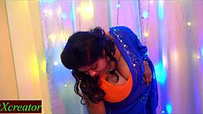 beautiful bhabhi sneaks hot sex with village leader while husband clueless at ranch