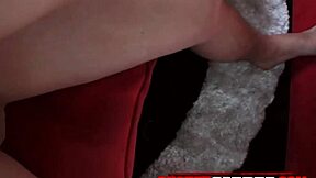 boss shows babysitter how to swallow that monster cock right!