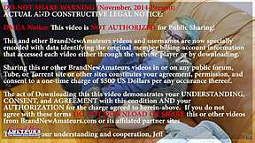 shy petite blue-haired nerd gives sloppy deepthroat with innocent eyes