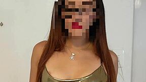 xxl dildo stretches my naughty ass in stockings heels dress