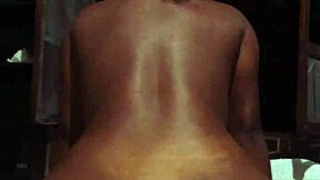 ebony teen beauty's fat curvy ass bounces wildly on massive white cock pov interracial