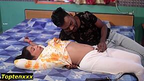 Naughty Indian girlfriend's first romantic date turns into rough boyfriend pounding