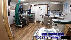 Dr Tampa treats Brookly Rossi's shaved pussy deviance