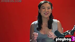 Big ass Asian Kimmy Kimm masturbates her tight pussy hard