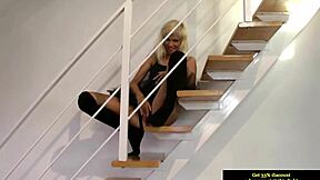 hot 18+ british teen in sexy lingerie teases and masturbates for classy amateur vid