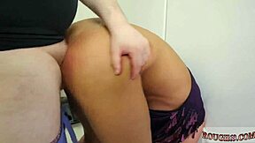 Tiny Blonde Braces Teen Takes Extreme Bondage Threesome