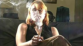 Katie's Petite Blonde Smoker Tits Tease in SFW Casting